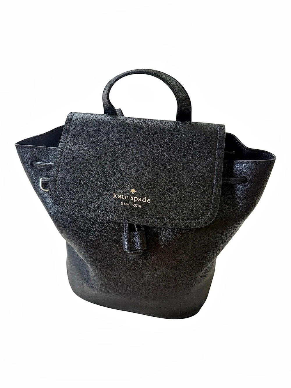Kate Spade New York Rosie Pebbled Leather Black Mini Backpack And Coin Pouch